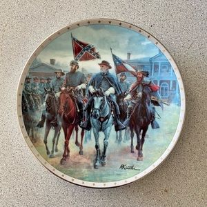 Vintage The Danbury Mint 'General Lee's Review' by Mort Kunstler Collector Plate
